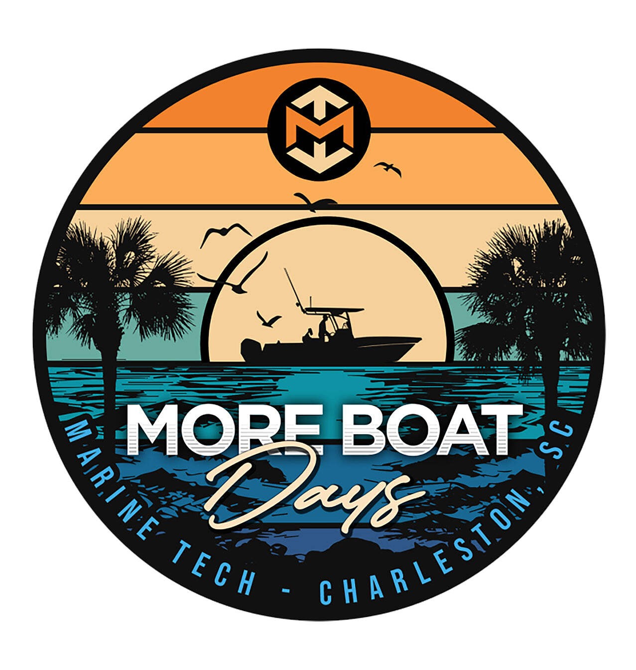 STICKER, MORE BOAT DAYS, COLOR BLOCK