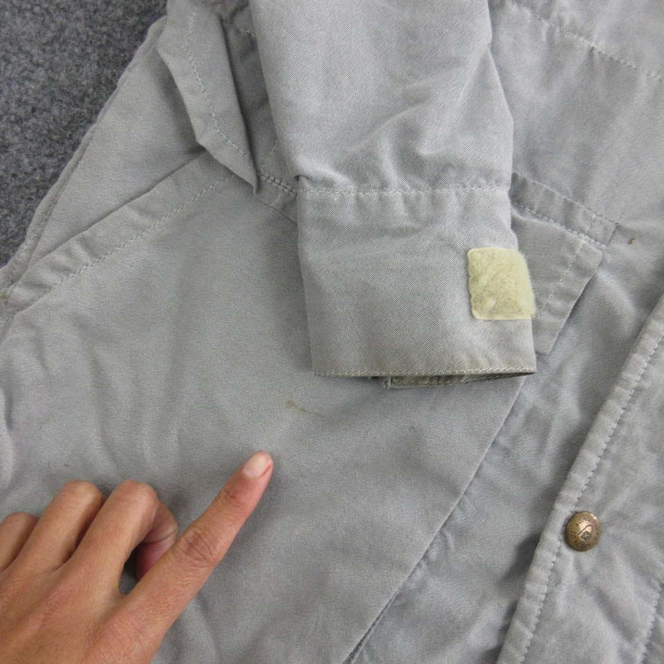 Sierra Designs 60/40 Parka Jacket Mens Large Gray Hooded Field Coat Made USA - Image 2 of 4