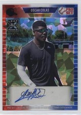 2021 Leaf Pro Set Metal 1989 Red White & Blue Crystals 2/3 Oscar Colas Auto k4s
