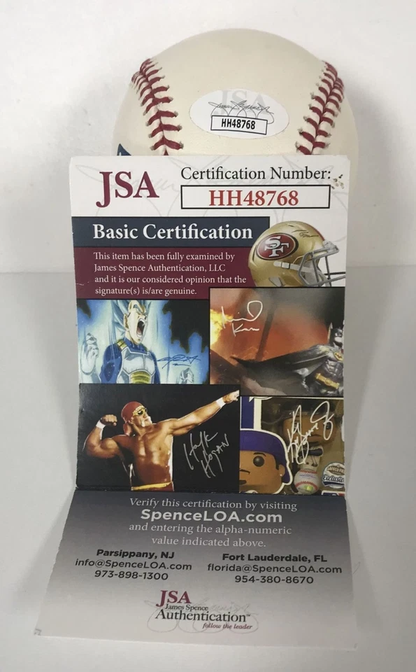 Ron Blomberg & Luis Tiant Signed Autographed Official (OML) Baseball : JSA COA - Image 2 of 4