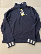NAUTICA Ladies' 1/2 Zip Pullover Sweatshirt, Navy Seas SMALL