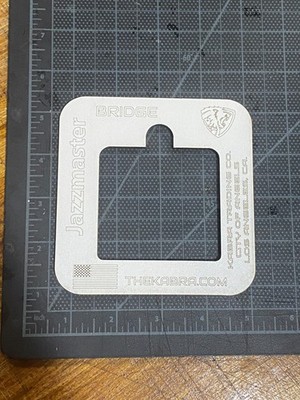 Jazzmaster Bridge Cavity Routing Template  3 Ply  Laser Cut  FREE SHIPPING