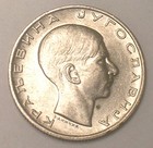1938 Yugoslavia Yugoslavian 10 Dinara Petar II Coin XF  — photo 1