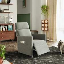 Modern Fabric Power Lift Recliner Adjustable Angle with Footrest for Living Room