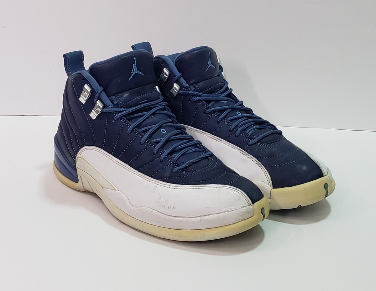 Air Jordan 12 Retro Indigo 130690-404 Stone Blue/Legend Blue Size