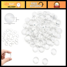 150 Pieces 1" Clear Glass Dome Cabochons - Round Photo Pendant Craft Jewelry