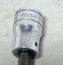 Vintage Snap-on 3/8" Drive 1/4" Long Ball End Hex Key Socket FABL8. Owner Mark