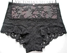 VICTORIA'S SECRET DREAM ANGELS Boyshort Panty VS Black Lace S M L XL Sexy NWT