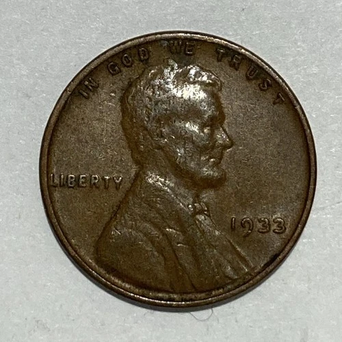 1933 P Lincoln Wheat Cent  Good-VG