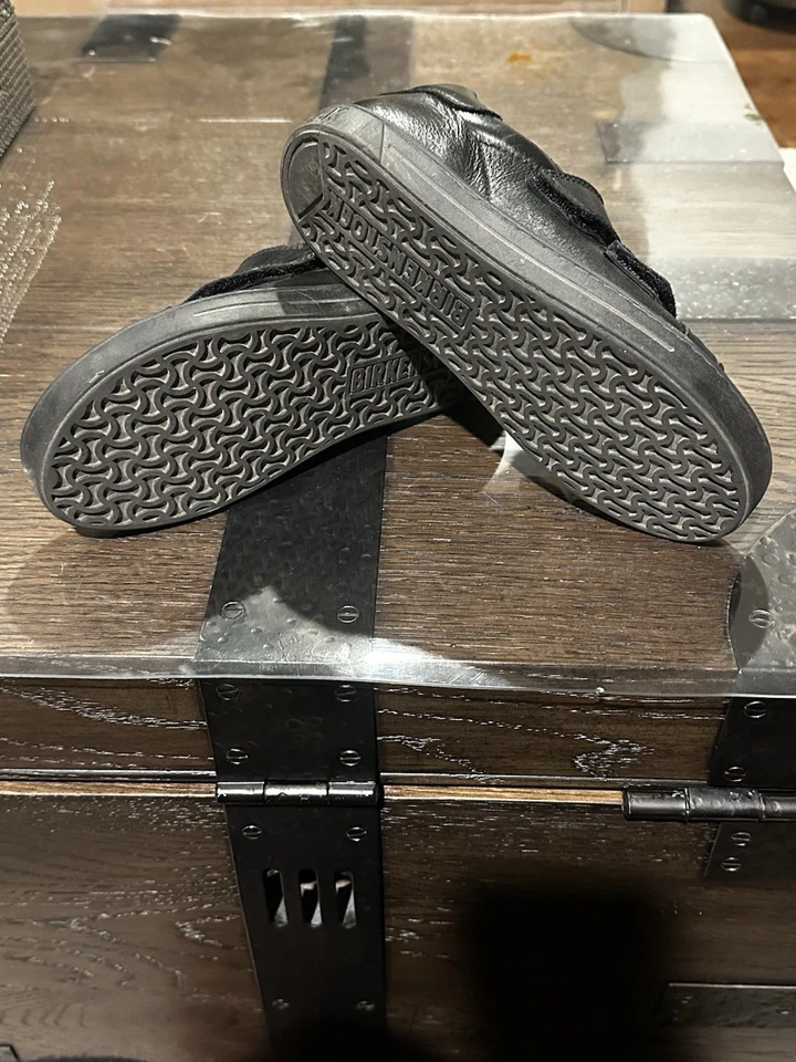 Birkenstock Porto HL Niños Zapatos de Cuero Negro Talla 2 UK 33 Foto 3 de 4