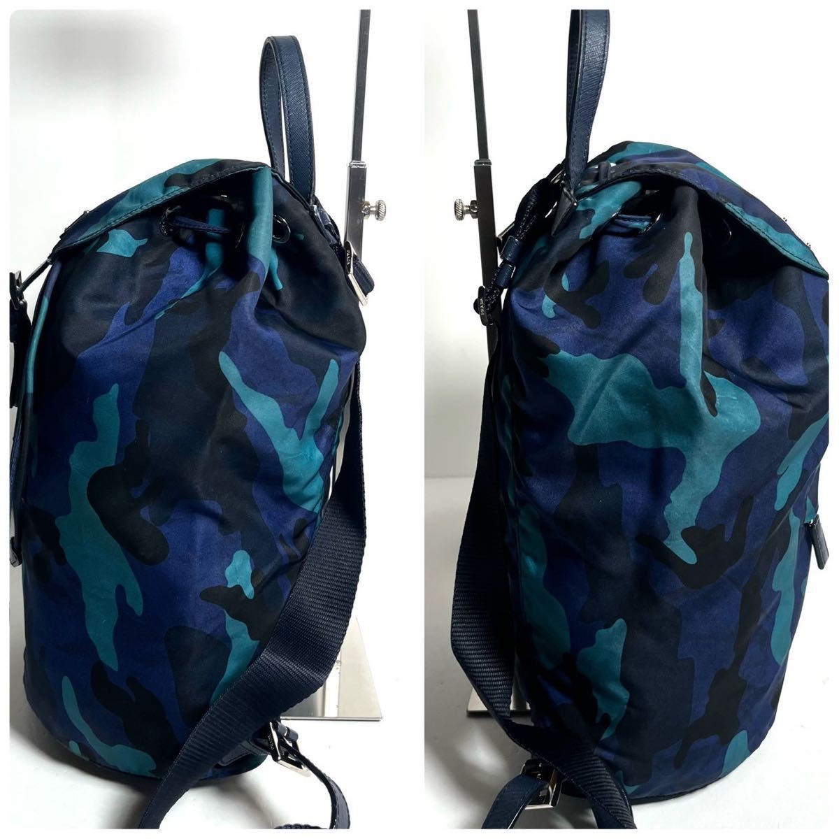 model Excellent condition PRADA triangular logo c… - image 3