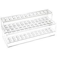Acrylic Pen Holder, 48-Slots Pen Display Stand 2 Tier Pencil Display Desk Stand