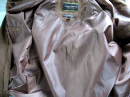 NEW JOSEPH ABBOUD LIGHTWEIGHT SOFT BRUSHED JACKET MOCHA ELASTIC CUFF,WAIST "LG" - Picture 11 of 22