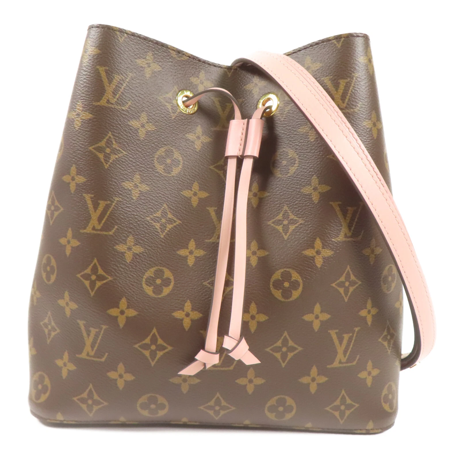 LOUIS VUITTON（LV） Borsa a tracolla Louis Vuitton LV GHW Neo Noe 2 vie M44022 monogramma marrone rosa