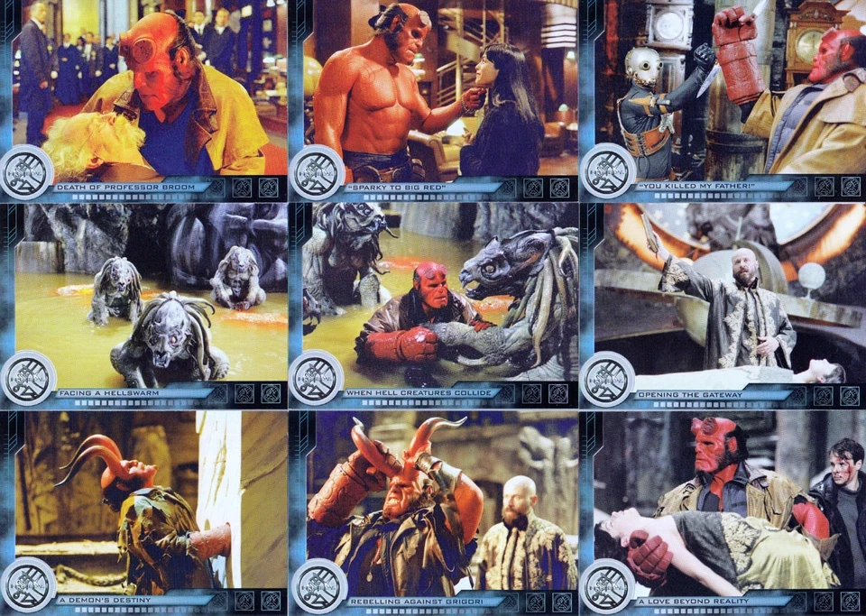 HELLBOY THE MOVIE 2004 INKWORKS COMPLETE BASE CARD SET 72 - Image 4 of 4