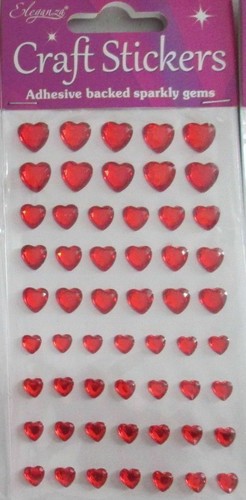ELEGANZA SELF ADHESIVE GLITTER GEMS CRAFT STICKERS DIAMANTE VARIOUS DESIGNS. - Picture 46 of 60
