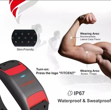 FITCENT Heart Rate Monitor Armband, Bluetooth ANT+ Optical Heart Rate Sensor Arm
