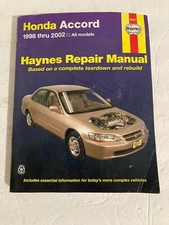 Haynes 42014 Repair Manual  Honda Accord 1998 - 2002  All Models