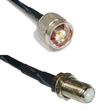 RG58 N MALE to F FEMALE Coaxial RF Cable USA-Ship Lot