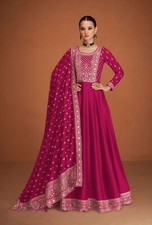 Bollywood Anarkali Gown Salwar Kameez Indian Pakistani Wedding Party Dress Suit