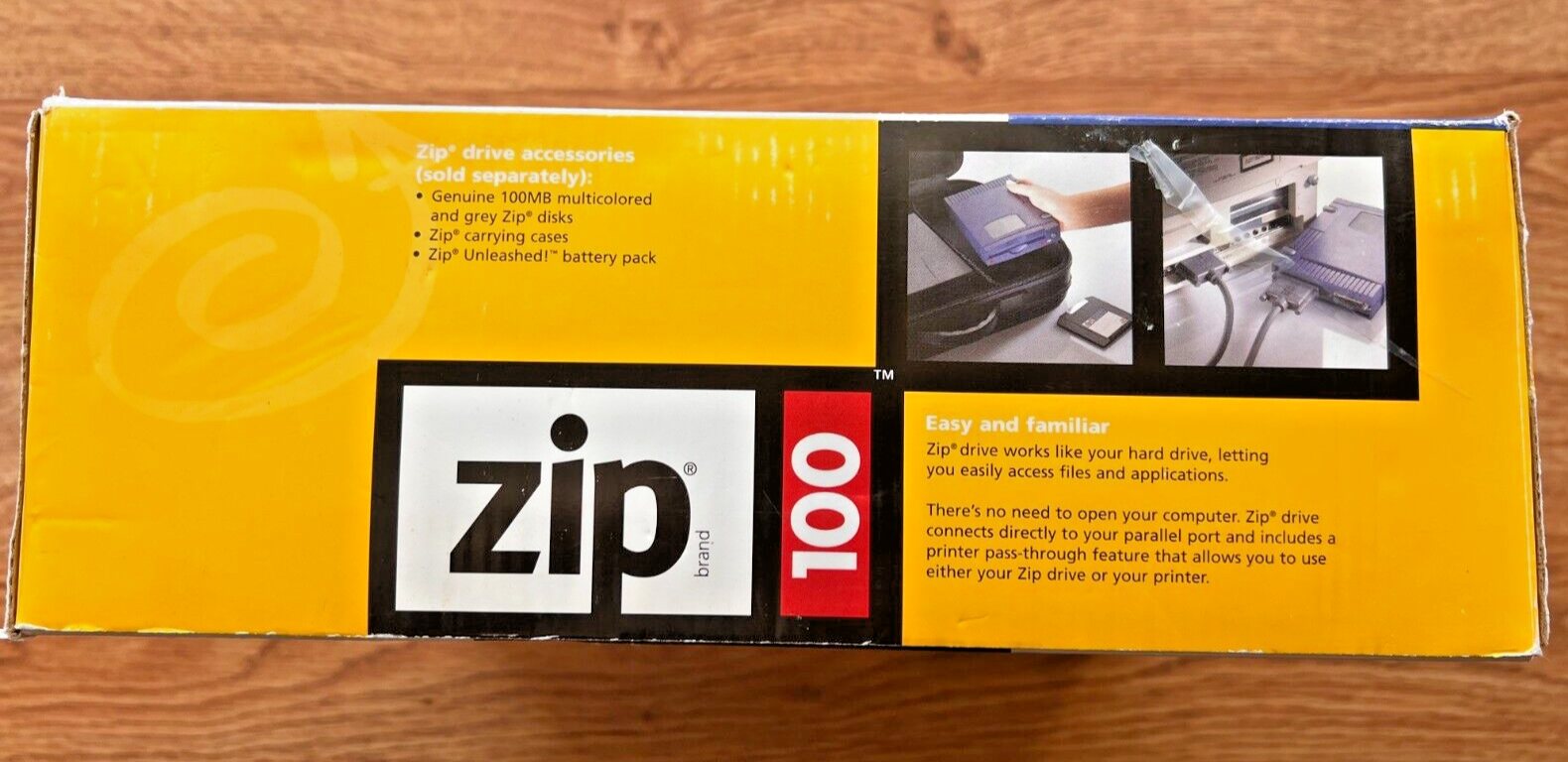 Iomega Zip 100 100MB External PC Zip Drive Blue Bundled w/ 30