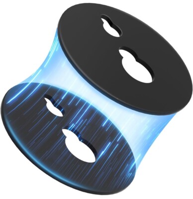 KADAMS Magnetic Pads for Square Shower Clock, Black