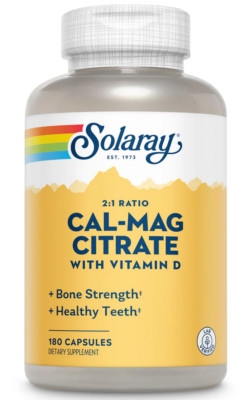 Cal-Mag Citrate with Vitamin D-3, 2:1 Ratio , 180 Capsules