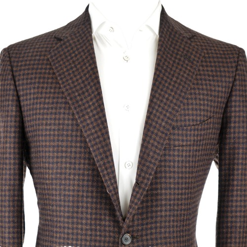 Cravate Cesare Attolini 100% Cachemire – Bleu Foncé Merlot Rayée – Neuve Avec étiquettes