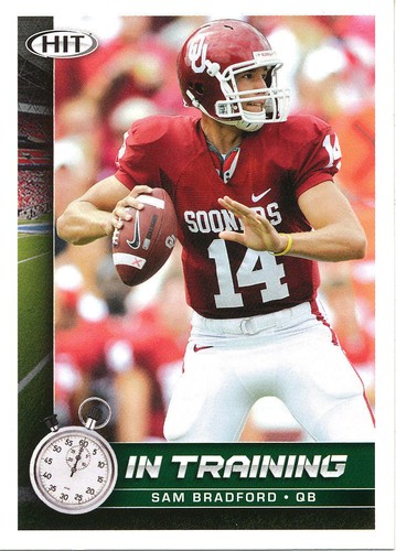 IN-TRAINING Sam Bradford RC VIKINGS CARDINALS EAGLES RAMS Oklahoma OU-SOONERS