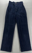 VTG Women's SEARS Corduroy Pants Measures 25x 30.5 Blue Jeans That Fit READ