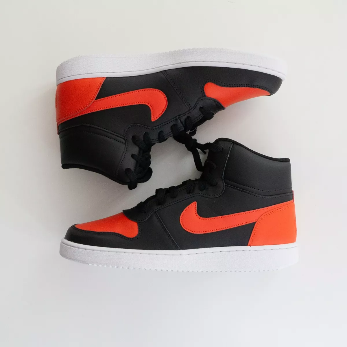 Nike ebernon hotsell mid black red