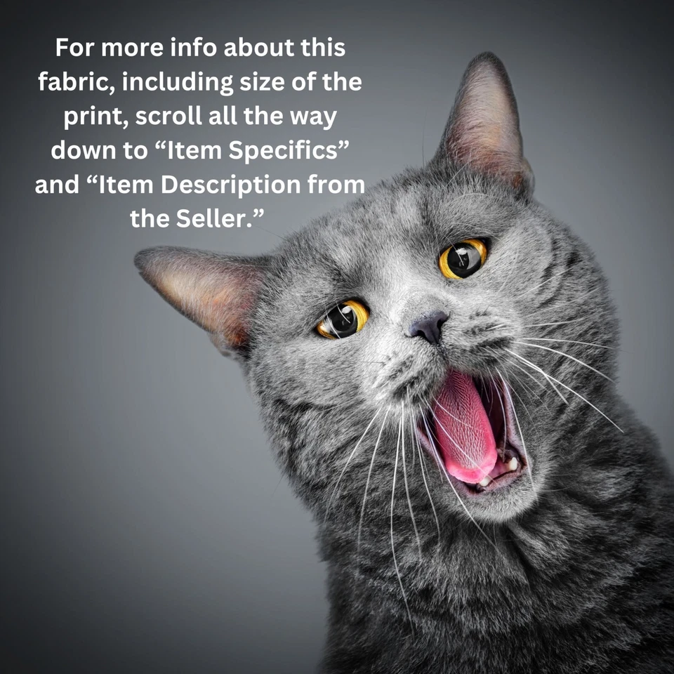 Feline Drive Fabric HAPPY HAUNTING Purple Halloween - Fat Quarter (18"x22") FQ - Image 3 of 4