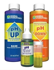 1 Set GH pH Up Down General Hydroponics Advanced Chemical Liquid Control Combo