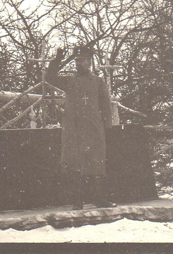 2 fotos antiguas espiritual del ejército / párroco de campo / pastor / párroco en la predicación - Imagen 2 de 4