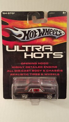 2006 Hot Wheels Ultra Hots '64 Pontiac GTO in black with red, real