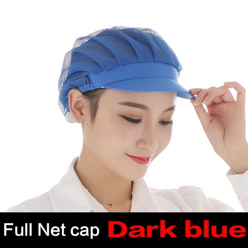 Men Women Work Wear Hats Elastic Mesh Caps Kitchen Chef Catering Hat Headwear x1 - Picture 14 of 34