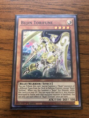 Yugioh! Bujin Torifune LIOV-EN013 Super Rare 1st Edition NM | eBay