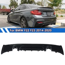 Gloss Black Rear Bumper Diffuser for BMW 2 Series M240i F22 F23 M Sport 2014-19