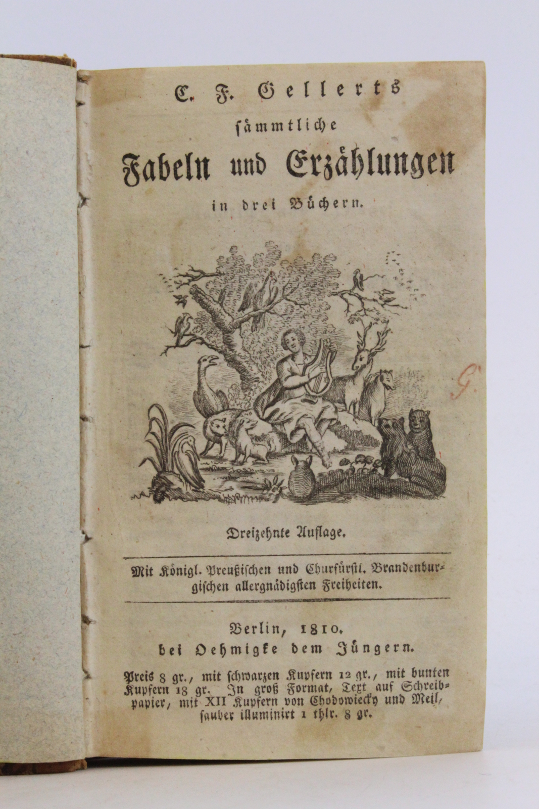 Spielraum Gellert Gellerts sÃ¤mmtliche Fabeln und