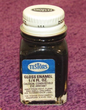 1980 VTG Black 1147 Testors Model Gloss Enamel Paint 1/4 Fl Oz.