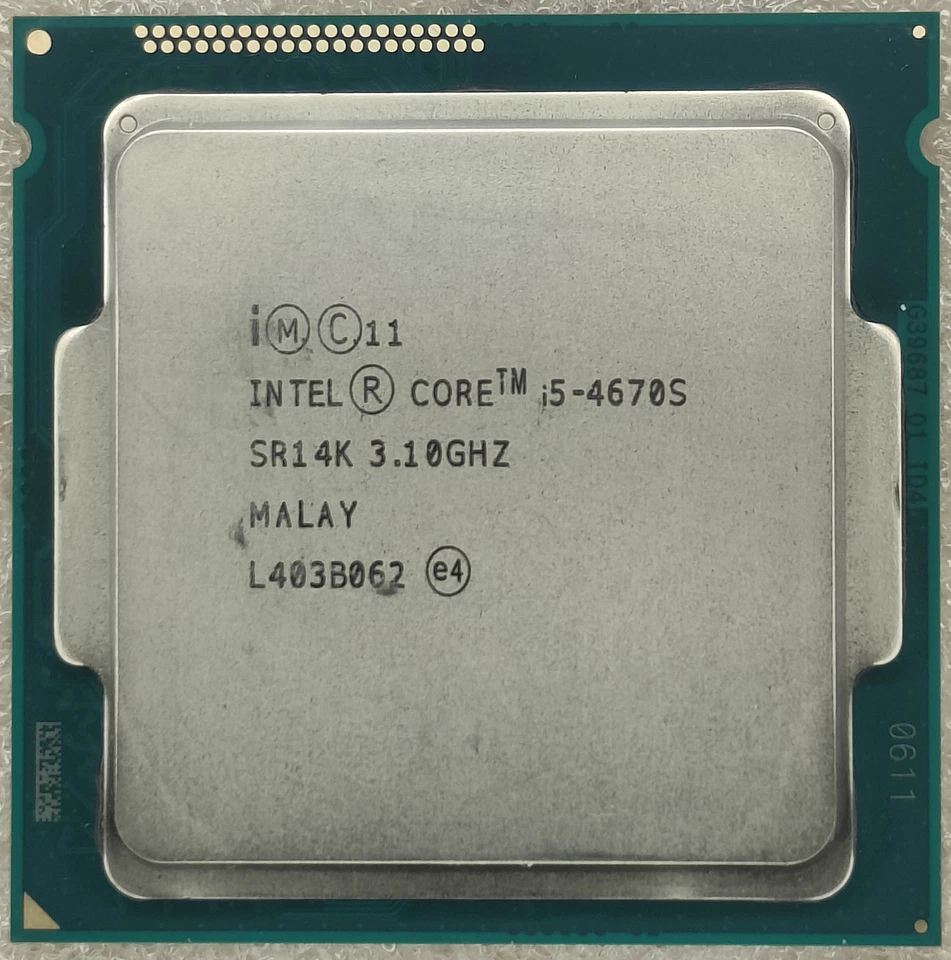 Intel Core i5-4670s Processor 4-Cores 4-Threads 3.10GHz LGA1150 SR14K CPU - Image 2 of 3