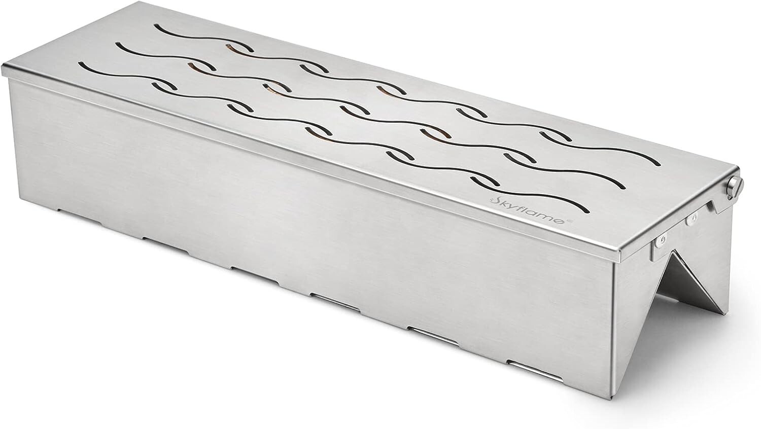 Skyflame Stainless Steel BBQ Smoker Box for Wood/Smoking Chips - Universal Smoky