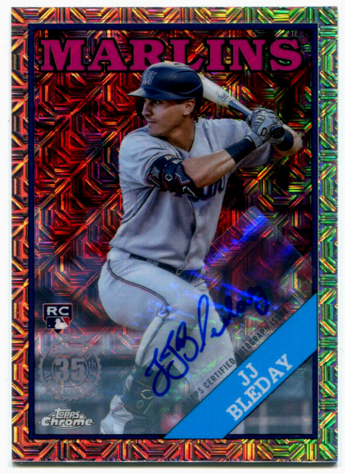 2023 Topps Series 1 JJ Bleday Silver Pack Mojo Rookie Auto SP /249 Marlins