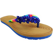 Womens Ladies Flat Toe Post Thong Summer Flip Flops Slip On Sandals Shoes Size