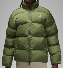 Jordan Essentials Poly Puffer Jacket Olive Green FB7331-340 Men Sz XL