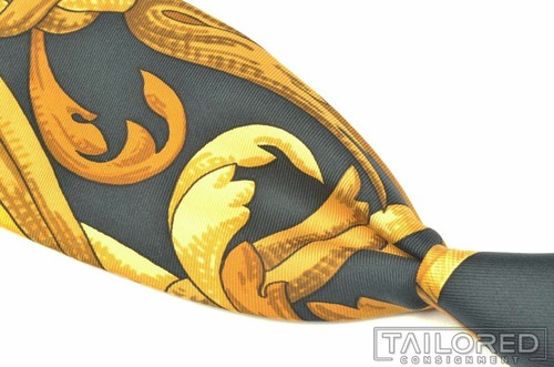 hermes black bow tie