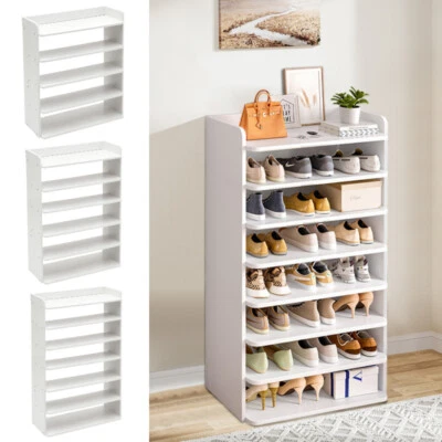 Shoe Cabinet Rack Storage Cupboard Footwear Desktop Stand Wooden Hallway Shelves