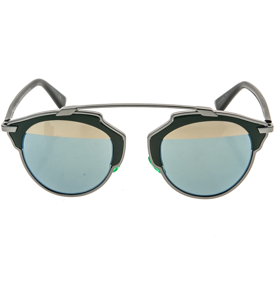 CHRISTIAN DIOR SO REAL Ruthenium Green Silver Mirror Sunglass