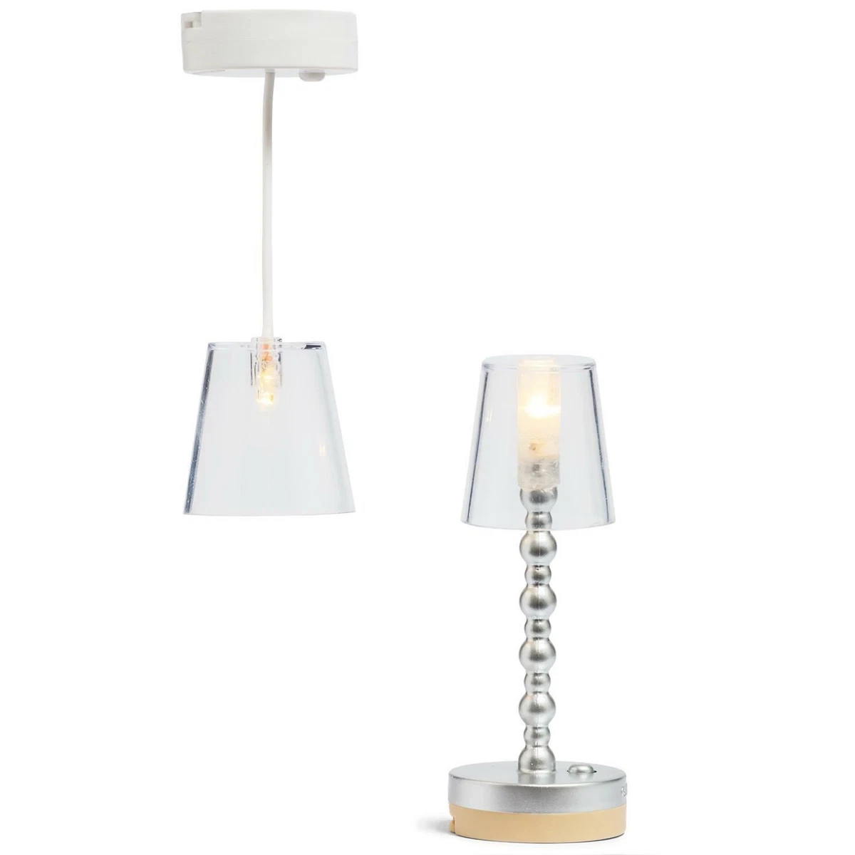 Plafonnier Miniature Pour Maison De Poupée - Lumière De Décoration En Plastique - Taille 3x3x1,5 Cm - 7