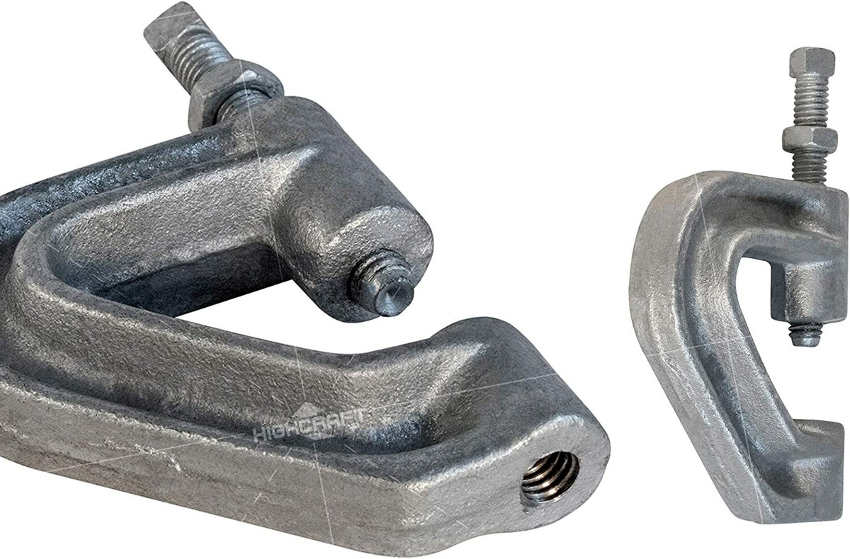 Highcraft Electro Galvanized Steel Pipe Support Clamp - Adjustable For 2in To 14in Pipe, USA New 2 thumbnail image